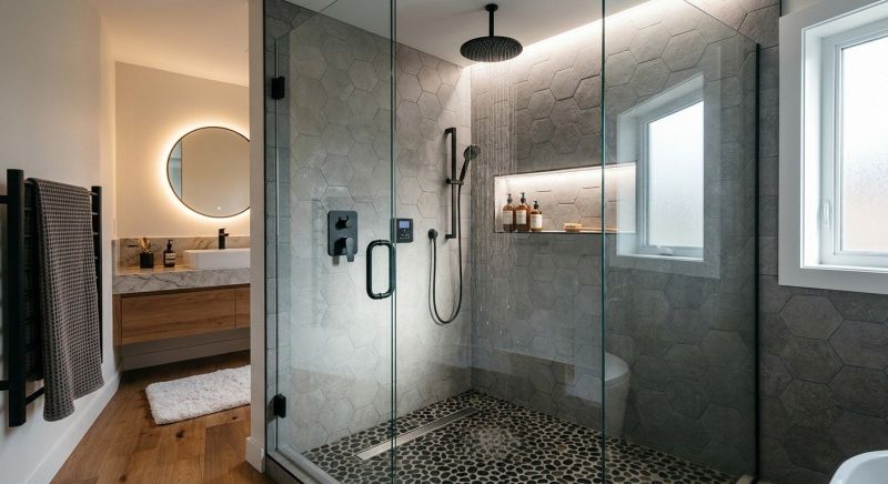 Granite Shower Installation in Medina County, OH